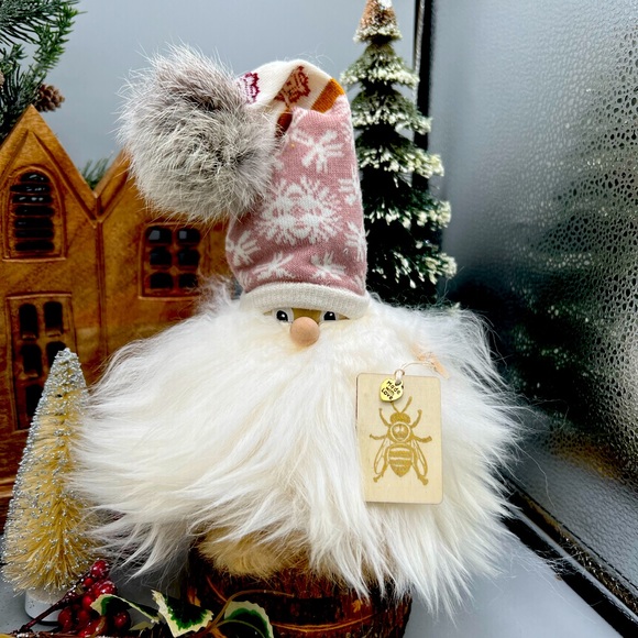 Hand Crafted Other - Gnome Tomte Nordic Folklore Mystical Sheepskin Rabbit Fur Wool Figurine